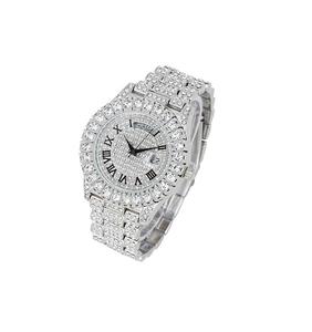 Reloj de diamantes de lujo con correa ajustable Movimiento de cuarzo resistente al agua y diseño moderno a precios razonables - Product Image 2