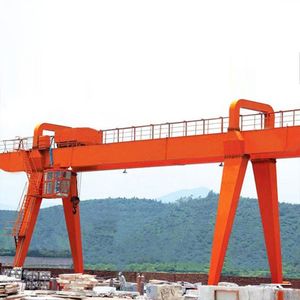 Hydraulischer Werkstatt-Portalkran mit Gummireifen Doppelhebevorrichtung Portalkran - Product Image 3