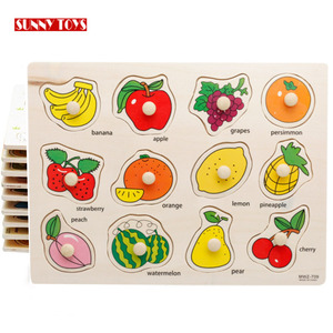 3d en bois jouet éducatif numéro animal fruits <span class=keywords><strong>l</strong></span>égumes <span class=keywords><strong>l</strong></span>'<span class=keywords><strong>alphabet</strong></span> <span class=keywords><strong>arabe</strong></span> main saisir puzzle en bois pour les tout-petits - Product Image 1