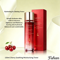 Tonique Visage Apaisant et Hydratant aux Herbes Naturelles Bio, à la Cerise, à la Levure de Tremella, à l'Extrait de Glycyrrhiza (Sureau), à l'Acide Folique
