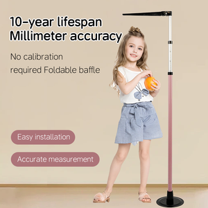 도매 190cm 휴대용 의료 stadometer 저렴한 공장 높이 측정 텔레스코픽로드 스틱 및 슬라이딩 헤드 피스와 눈금자 - Product Image 2