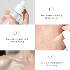 للبيع بالجملة مستحضرات تجميل نباتية بريق ببتيد متوهج جلدي لامع ذهبي محمول زيت لامع للجسم بخاخ زيت لامع لامع - Product Image 2