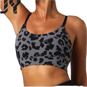 เสื้อชั้นในกีฬาแบบดันทรง ระบายอากาศได้ดี ซัพพอร์ตสูง สายคล้องคอ สำหรับผู้หญิง เหมาะสำหรับโยคะ ฟิตเนส ผลิตจากผ้าสแปนเด็กซ์/ไนลอน ลดราคาพิเศษ - Product Image 1