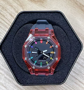 Reloj de Lujo Serie G con Caja y Correa de Acrílico GA-6900 Android Resistente al Agua 10m Energía Solar Calendario Ecológico Unisex - Product Image 2