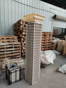 Molde de poste de valla de hormigón ABS PVC PP de 26 cm de ancho para moldeado de balaustrada molde de poste medio de calidad - Product Image 5