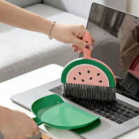 Mini kit de nettoyage de bureau léger en PP et PET, ensemble balayette et pelle pour enfants, clavier, bureau et intérieur de voiture