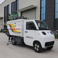 Vente directe usine : Camion compacteur de déchets sanitaires électrique zéro émission BY-LH2000 avec système de levage hydraulique et certificat CE