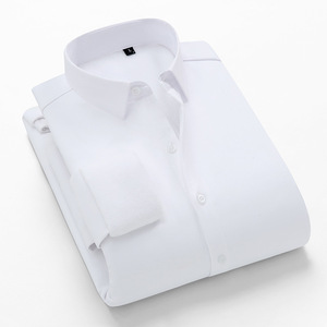 Camicia Termica a Maniche Lunghe da <span class=keywords><strong>Uomo</strong></span>, Stile Imbottito Autunno/Inverno 2024, Nuovo Modello Coreano con Bottoni, Camicia Formale Casual per Affari - Product Image 4