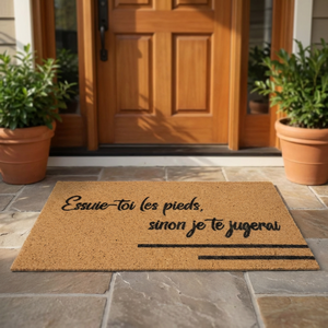 <span class=keywords><strong>Tapis</strong></span> d'entrée personnalisé à logo discret en PVC à boucles pour nettoyage des chaussures, intérieur/extérieur - Product Image 1