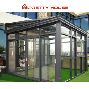 <span class=keywords><strong>Casa</strong></span> de cristal insonorizada de jardín de invierno de pie libre de encargo Sunrooms marco de aluminio <span class=keywords><strong>Casa</strong></span> de cristal para Villa - Product Image 5