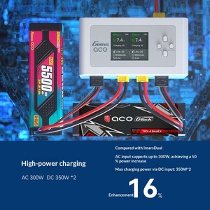 Gens Ace D300 Dual Channel Smart Balance Charger 300W 15A 1-6S For RC FPV <b>Drone</b> Lipo Battery - Product Image 5