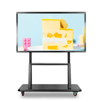55/65//75/110 Inch Touch Screen Panel Smart Papan Digital 4K Smart Board Interactive Whiteboard untuk Sekolah