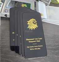 Protection d'écran en verre trempé anti-statique ESD à bords diamantés pour iPhone 17 Pro Max, 16, 15, 14, 13, 12, Samsung, Xiaomi