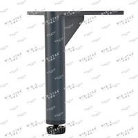 WINSTAR Langlebige Qualitäts-Möbelfüße 150mm Metall Dreieckige Moderne Sofa- und Bettbeine für Schrankfüße