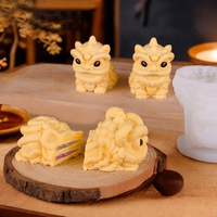 Die chinesische Löwen tanz Löwen förmige Silikon kerzen form Niedliche Mousse form