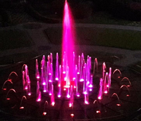 Fuente de agua con Control móvil para adultos, accesorio moderno con música, para bailar, programable con ordenador grande