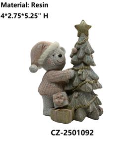 <span class=keywords><strong>Ours</strong></span> de Noël en résine avec arbre déco, mignon <span class=keywords><strong>ours</strong></span> de Noël en résine avec arbre pour décoration - Product Image 1