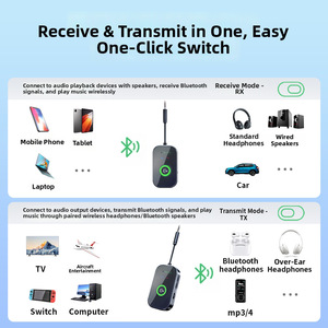 Adaptador <span class=keywords><strong>de</strong></span> <span class=keywords><strong>Audio</strong></span> Bluetooth 6.0 2 en 1, Transmisor y <span class=keywords><strong>Receptor</strong></span>, Certificado CE ROHS, 10 Horas <span class=keywords><strong>de</strong></span> Duración <span class=keywords><strong>de</strong></span> Batería, <span class=keywords><strong>para</strong></span> TV, <span class=keywords><strong>Auto</strong></span>, Altavoces, Auriculares, 1 Año <span class=keywords><strong>de</strong></span> Garantía - Product Image 4