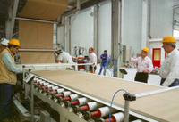 Ligne de production de panneaux MGO ignifuges, boîte de vitesses automatique contrôlée par PLC, système de fabrication de plaques de plâtre de haute précision
