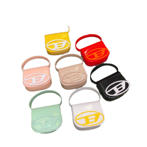 Bolso de Hombro 1DR de Mezclilla Deshilachada con Cierre de Cremallera de PU, Mini Bolso Icónico Y2K con Logotipo <span class=keywords><strong>D</strong></span> Plateado para Mujer - Product Image 6