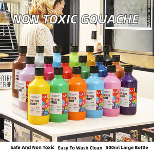 Peinture Gouache Non Toxique Paul Cézanne 500ml Pigment Lavable pour Enfants à partir de 3 ans / sur Papier - Product Image 2