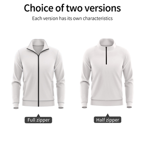 Áo khoác thể thao bóng đá câu lạc bộ Sublimation, may đo, khóa kéo toàn thân, chất liệu 280 gsm, giữ ấm, bộ đồ tập bóng đá WX25705 - Product Image 3