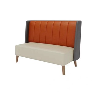 Thương mại đồ nội thất thiết kế hiện đại Rắn Gỗ Nhà Hàng chỗ ngồi thiết lập với màu sắc bị chặn gian hàng và bàn ăn cho 2-3 người - Product Image 5