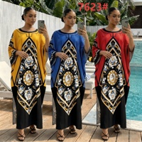 Robes Dashiki Africaines en Gros, Plusieurs Types, Imprimé Ankara, Kaftan Fluide, Coupe Ample Traditionnelle, Manches Longues, Boubou