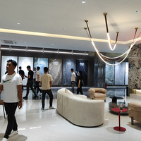 Dalle en pierre frittée effet marbre brillant Foshan 15 mm 800x2600 mm, grand format, pour revêtement mural et sol