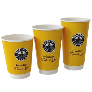 Custom Logo Recyclable <b>Disposable</b> Kraft <b>Cups</b> 4 oz 8oz 10oz 12oz 16oz Double Wall Hot Cafe Coffee Paper <b>Cup</b> With Lid - Product Image 3