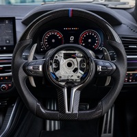 Volant en fibre de carbone ergonomique résistant aux rayures, adapté aux BMW F16 F20 F21 F46 E80 F30 F35 E83 E84 E60 E87