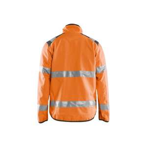 BLAKLADER - 4877251653964XL Softshell <b>jacket</b> <b>Hi</b>-<b>Vis</b> <b>Orange</b>/Mid grey - EAN 7330509745014 <b>HI</b>-<b>VIS</b> WORKWEAR - Product Image 2