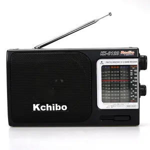 High sensitivity no screen radio metal antenna AA battery operated am fm sw 1-7 10 band radio with earphone jack outside