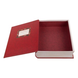 Custom High Quality 2mm Rigid Cardboard Ribbon Gift Paper <b>Boxes</b> <b>Book</b> Shape Decorative Packaging Bookshelf Design Made Recycled - Product Image 1