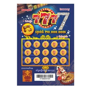 Fabricante OEM de Boletos de Lotería Impresos, Papel para Juegos de Lotería, Impresión Personalizada de Boletos de Lotería - Product Image 3