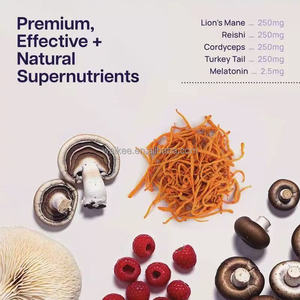 กัมมี่เห็ดเพื่อสุขภาพสำหรับคนทานวีแกน ช่วยเพิ่มประสิทธิภาพการนอนหลับและปรับสมดุลความเครียด สารสกัดเห็ดหลินจือและถั่งเช่า กัมมี่ผ่อนคลายก่อนนอน - Product Image 3