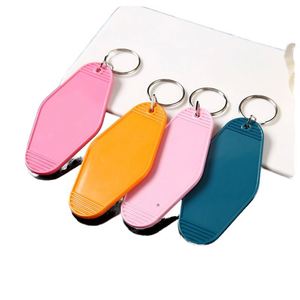 No Minimum Custom Fashional Motel <b>Key</b> <b>Tag</b> Customized Design Double Sides Printing Hotel Keychains - Product Image 1