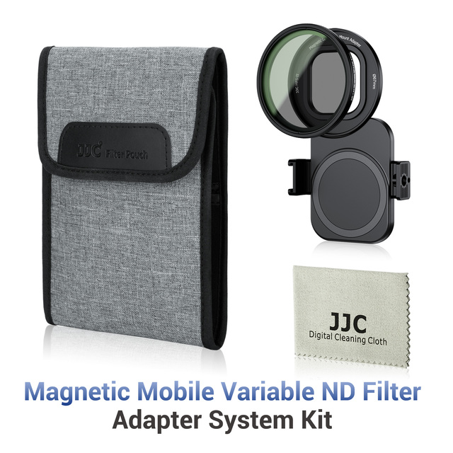 Hot Sale JJC Magnetic Mobile Filter Adapter System Kit for iPhone 14/15/16 67mm ND Filter Set with Light Reduction