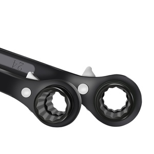 Llave de trinquete de doble punta negra, bidireccional, de doble extremo, de acero al carbono 45, de doble uso, en stock de fábrica - Product Image 4