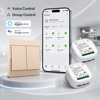 Module de relais intelligent WiFi QICHIP QX-301-305jswf en PC durable, RF433 16A 240V, interrupteur étanche IP44 pour éclairage mural, application Smart Life