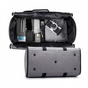 2024 2 in 1 Custom logo Travel Luggage Travel Gym Sports <b>Bag</b> Foldable Suit Travel <b>Duffel</b> <b>Bags</b> Convertible Garment <b>Bag</b> - Product Image 2