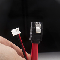 Kabel SATA 7 + 6 Pin Slimline untuk Laptop Tipis, Kabel Adaptor Daya Drive SATA DVD CD-RW