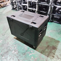 Kkmark Factory Outlet Noir Rouge Pe Plastique Léger Amovible Ignifuge Étanche Utilitaire Trunk Cable HDPE Flight Case