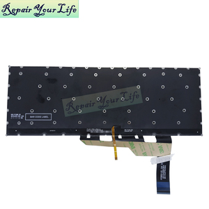 Teclado Ruso Retroiluminado para Portátil <span class=keywords><strong>MSI</strong></span> <span class=keywords><strong>GE66</strong></span> <span class=keywords><strong>Raider</strong></span> MS-1541 GS66 Stealth MS-16V1 MS-1551 MS-1552 NSK-FFBCBN 9Z.NK1BN.C1D - Product Image 6