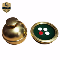 Machine de Craps Sicbo semi-automatique écologique durable en métal noir Hotsale de luxe secoueur de dés de casino