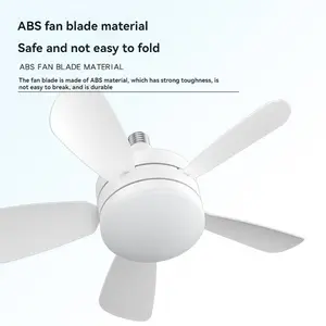 Điều khiển từ xa Led Thẳng lá Fan ánh sáng E27 vít có thể tháo rời Fan Blade phòng ngủ mờ nhà im lặng Blade quạt trần ánh sáng