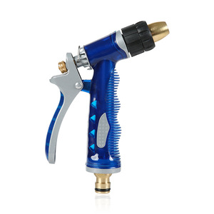 Pistola de Agua de Alta Presión Huabangshi, Aleación de Zinc, Azul, Flujo Ajustable, Rociador para Lavado de Autos y Jardín - Product Image 3