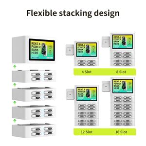 Stazione di ricarica portatile impilabile a 8 slot per <span class=keywords><strong>power</strong></span> bank con POS - Product Image 5
