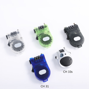 Cadenas à combinaison CH 31, cadenas mécanique portable pour vélo avec boutons, en plastique, pour vélo, scooter, poussette, bagages, casque - Product Image 1