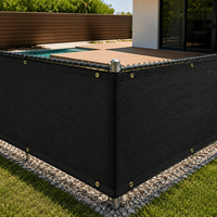 Brise-vue de balcon en HDPE, résistant aux UV, pare-vent, en maille, pour jardin, patio, terrasse, cour arrière